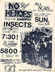 No Heroes flyer
