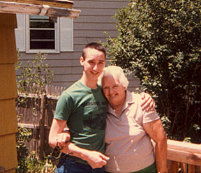 Jason (in Marginal Man shirt) and his Grandma (not in Marginal Man shirt). July, 1985
