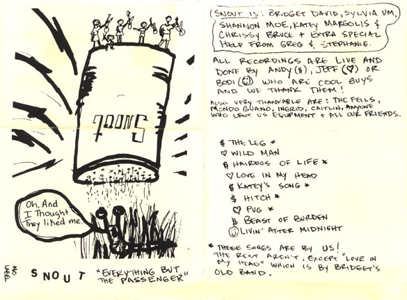 Snout - Everything But The Passenger (1993, No Label)