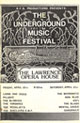 Underground Music Festival Guide Booklet